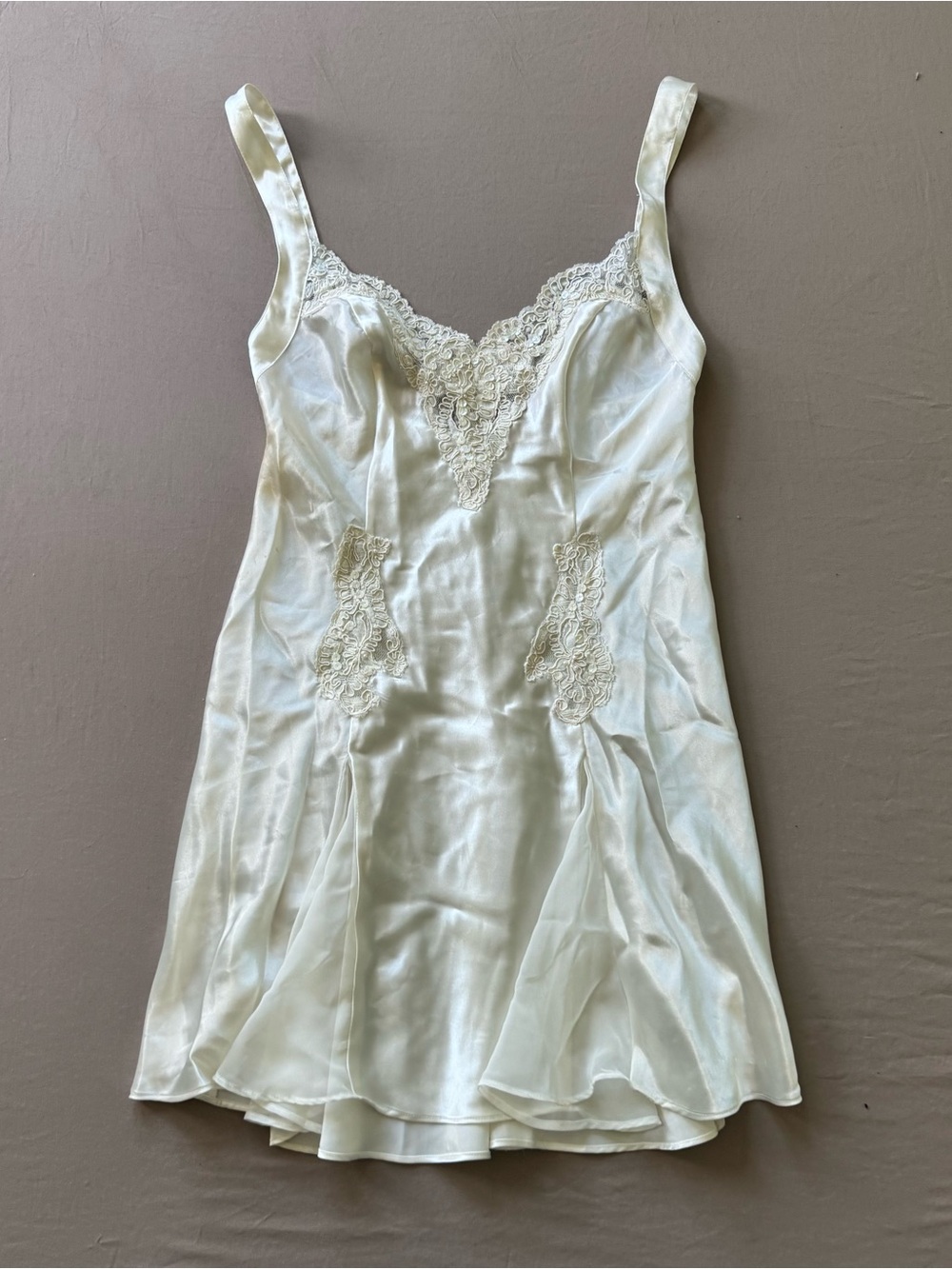 Vintage Victoria’s Secret Sequin Lace Mini Slip Dress